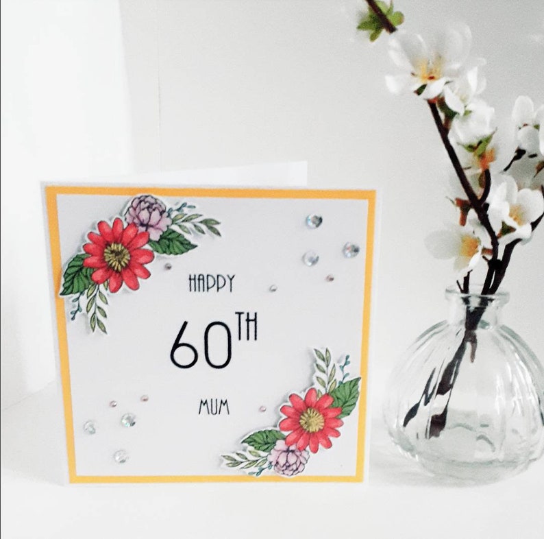 60th Birthday Cards For Mum 60th Birthday Card for Mum Mum Birthday Card Milestone Age - Etsy
