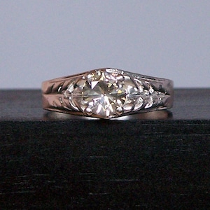 Champagne Diamond Sterling Silver Ladies Genuine Natural I1 Clarity One Carat Ring 7.25 April Birthstone Engagement Christmas Jewelry Gift