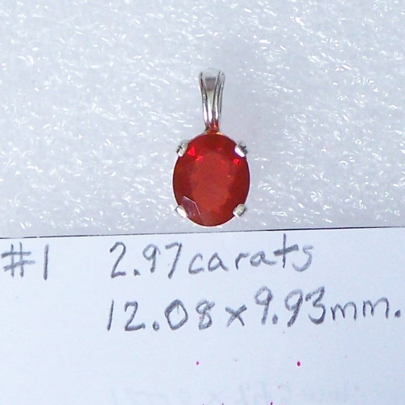 Mexican Fire Opal Genuine Natural Untreated Gemstone 925 Silver Pendant ...