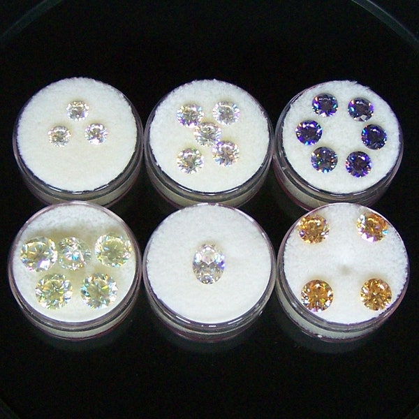 Strontium Titanate Loose Synthetic Gemstones White Candlelight Pumpkin Purple Pendant Earrings Ring Men Women Custom Jewelry Anytime Gift