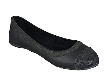 Foldable ballet flats - spark ballet flats, wedding flats, bridal party gifts, bridal flats, wedding shoes, bridesmaid gift, gift for women