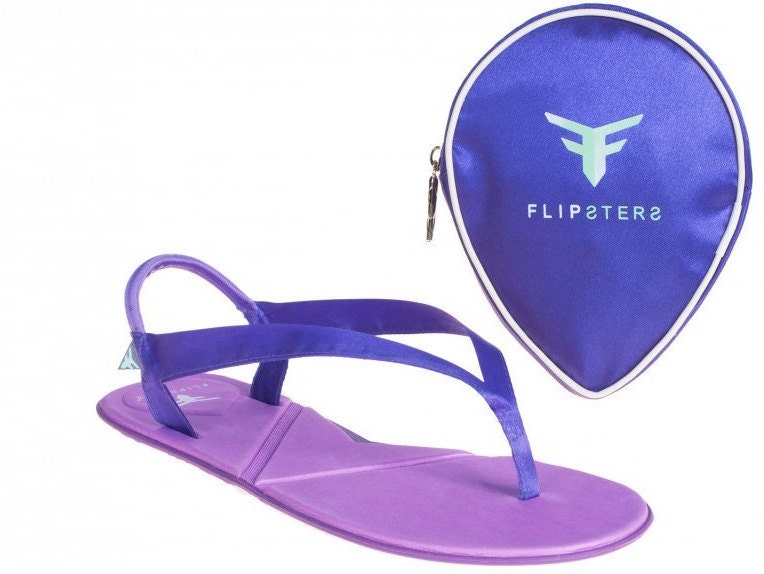 Foldable Flip Flops Purple Flip Flop, Women Flip Flop, Beach