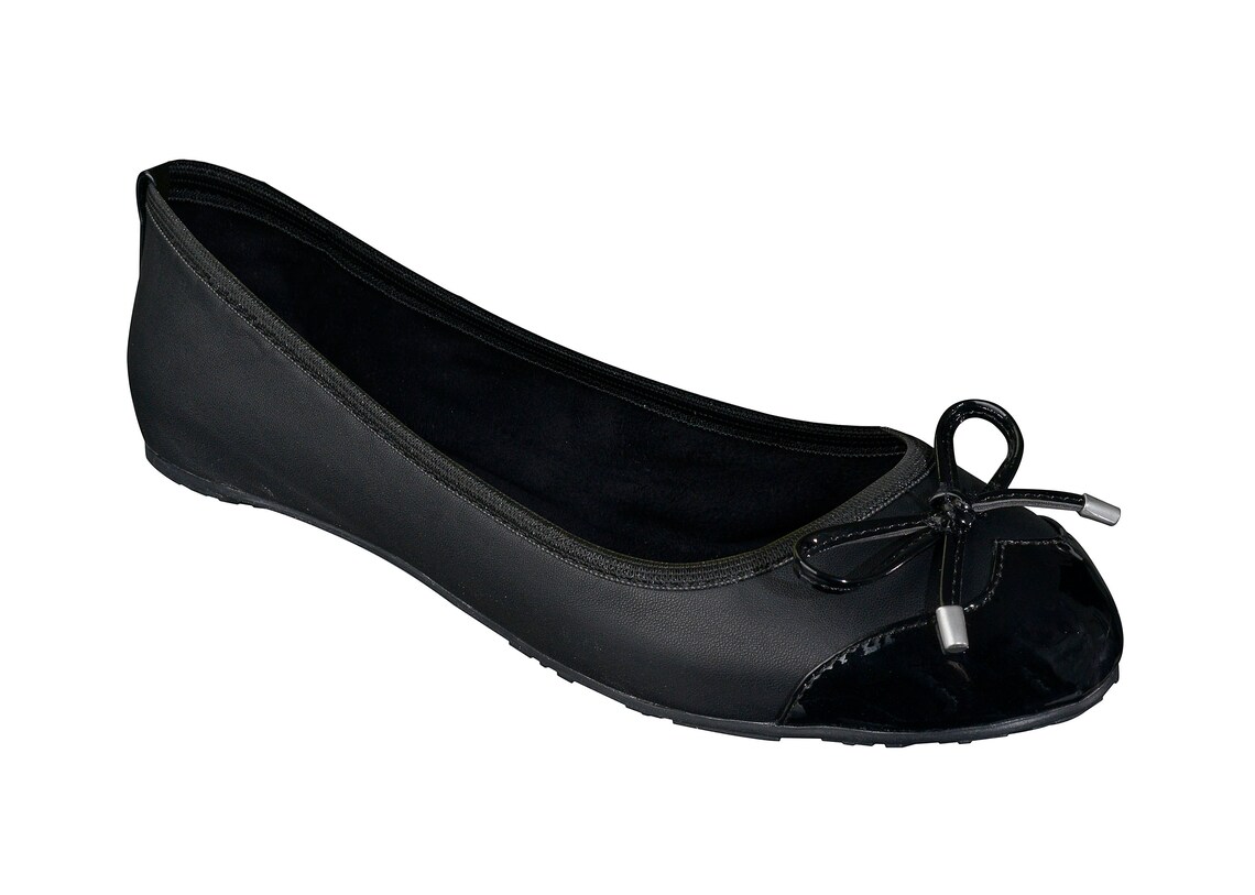 Foldable Ballet Flats Black Ballet Flats, Wedding Flats, Bridal Party