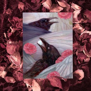 RAVEN Kunstdruck auf Papier-RAVEN Art-Dark Art-Crow-Witch-Pagan-Witchcraft