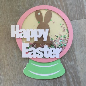 Carte shaker Joyeuses Pâques pour Brother Scan N Cut et Silhouette - FCM - SVG - Studio