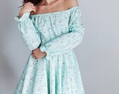 Flower Dress for woman Mint