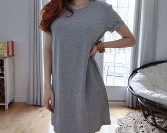 Gray tunic dress