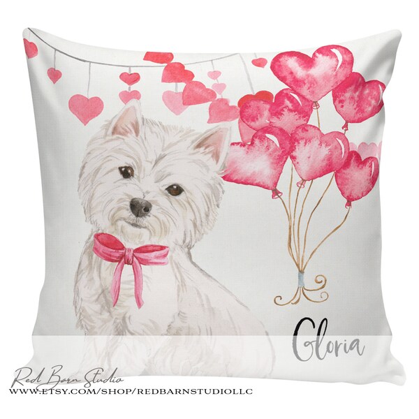Westie Pillow Etsy