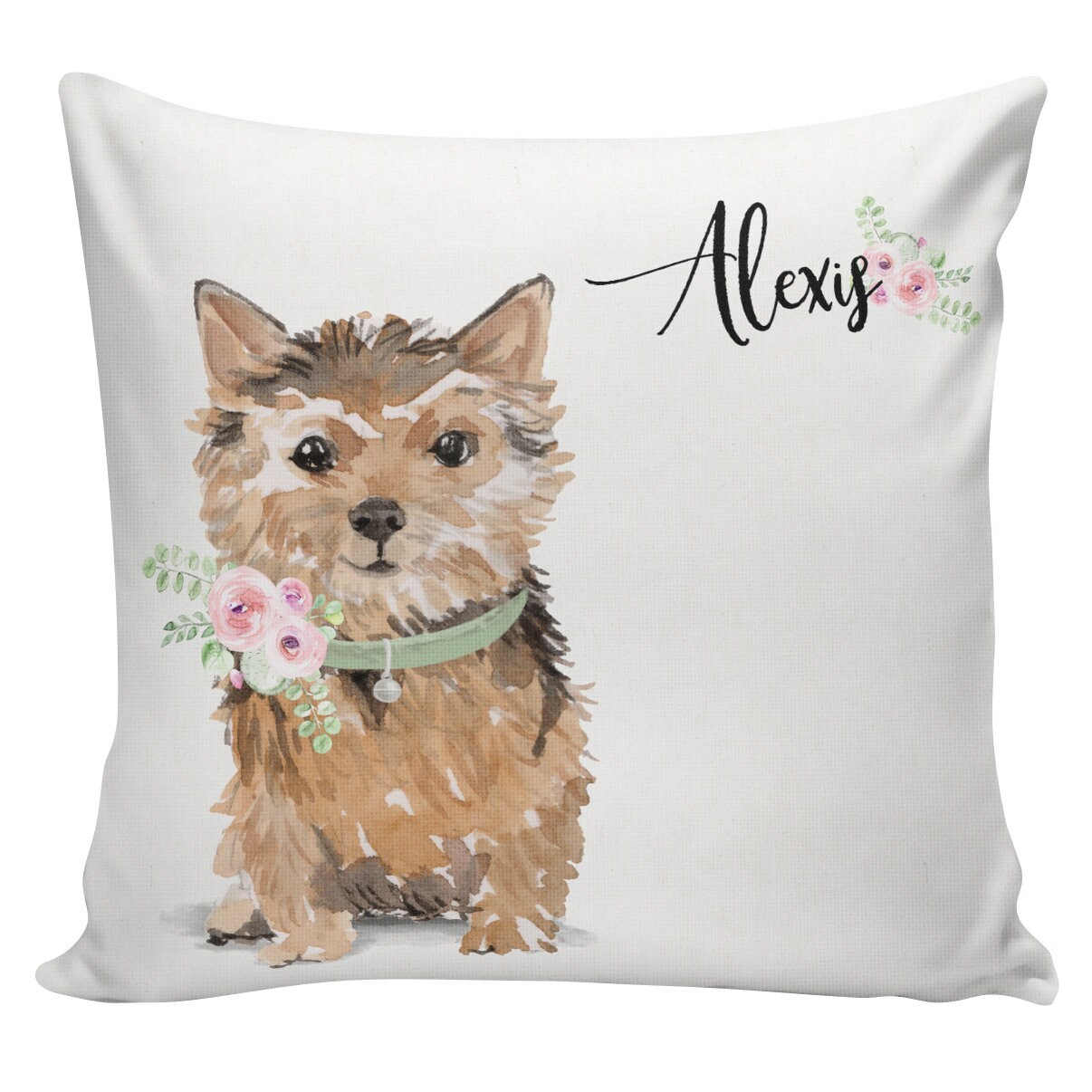 Personalized Dog Christmas Pillow Custom Gift Norfolk Etsy UK