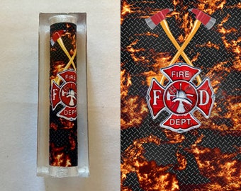 Fire Department Axe Cross Pen Blank #212