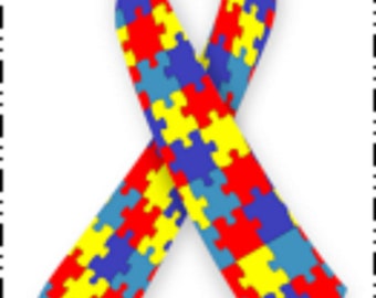 Autism Awareness Ribbon Pen Blank #164
