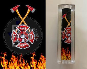 Fireman Axe Cross Pen Blank #227
