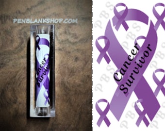 Cancer Survivor Ribbon Pen Blank #155