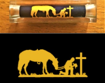 Praying Cowboy Pen Blank #124