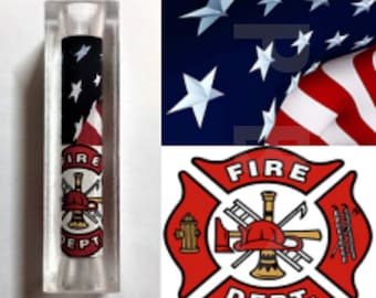 American Flag Firefighter Pen Blank #087
