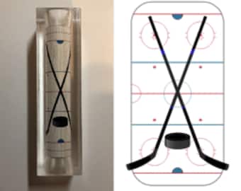 Hockey Puck and Sticks Pen Blank #157