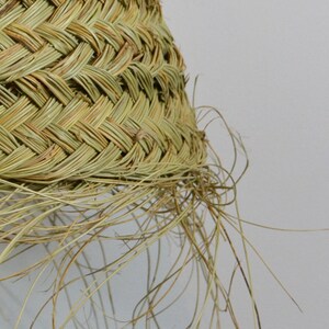 Handmade Moroccan lampshade in natural fiber image 6