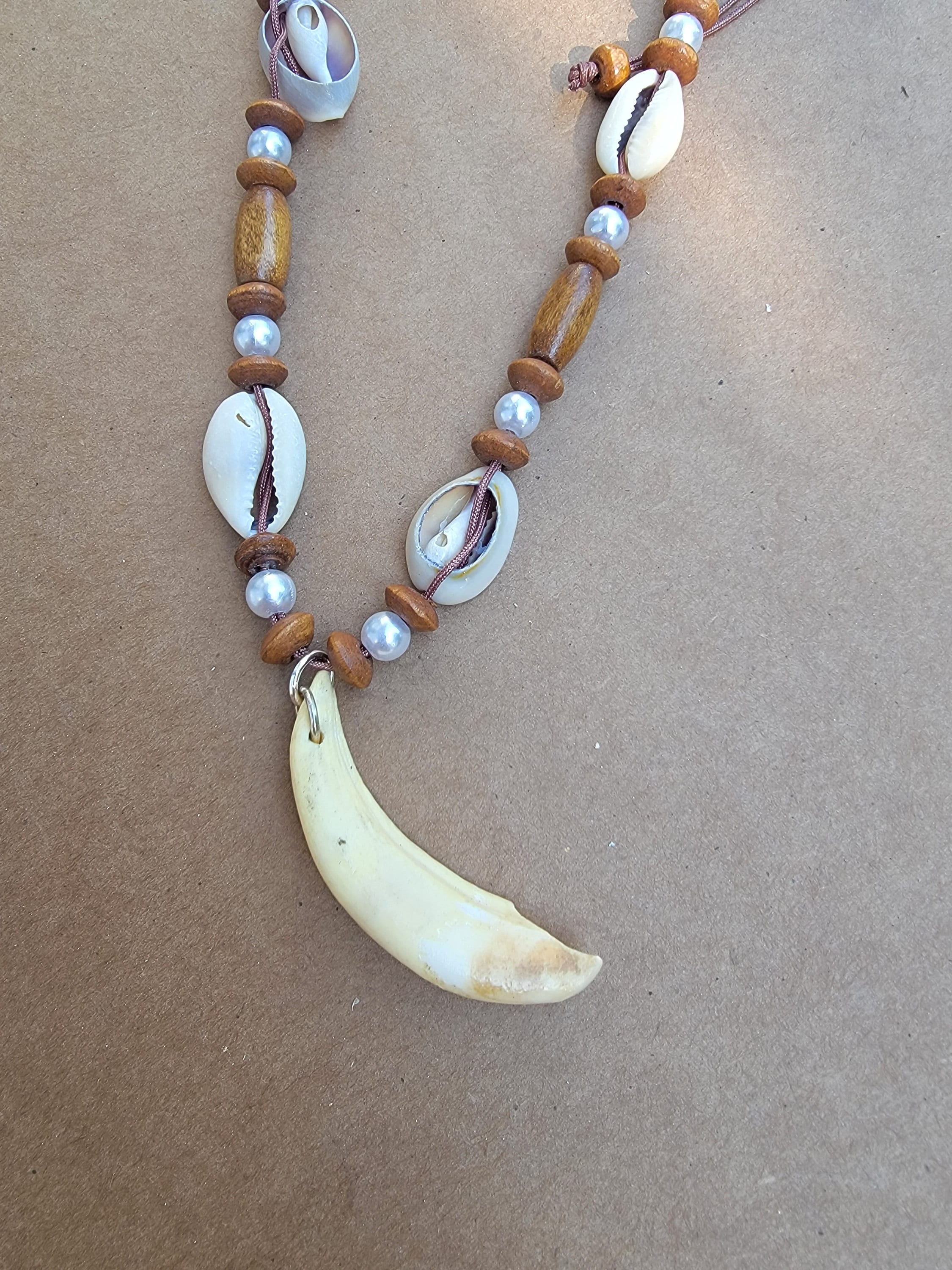 Hog tusk necklace sale