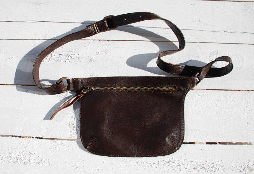 Belt Bag Fanny Pack for Women Leather Belt Bag Brown Etsy