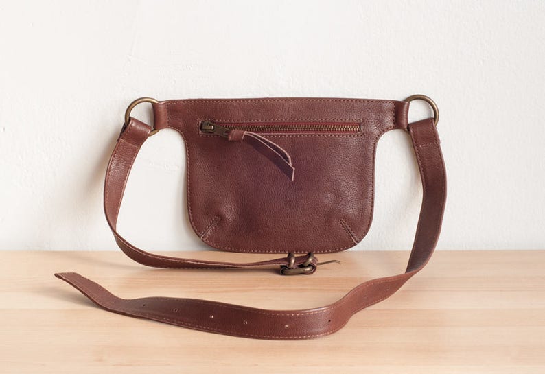 Belt Bag Fanny Pack for Women Leather Belt Bag Brown Etsy