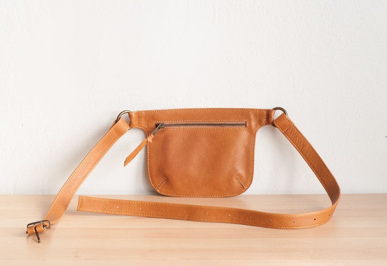 Belt Bag Fanny Pack for Women Leather Belt Bag Brown Etsy
