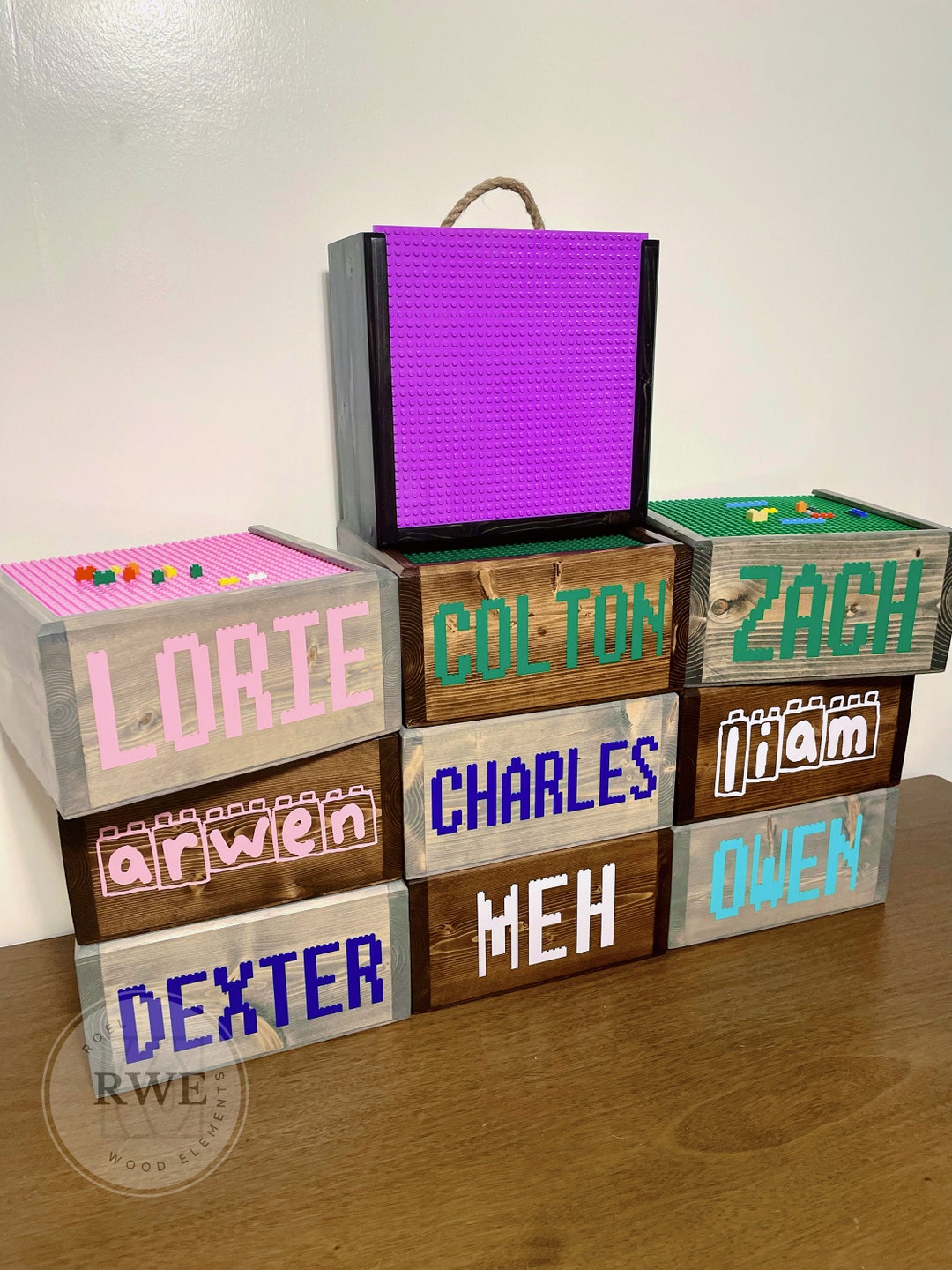 Lego Storage Box Lego Organization Box Wood Lego Box Etsy