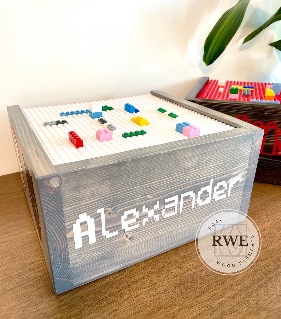 Lego Storage Box Lego Organization Box Wood Lego Box Etsy