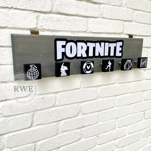 GAMER wall hooks | Wood Gaming Hooks | Backpack Holder | Wall Sign | Kids Jacket Hooks | Gamer decor | Gaming playroom | Gamer