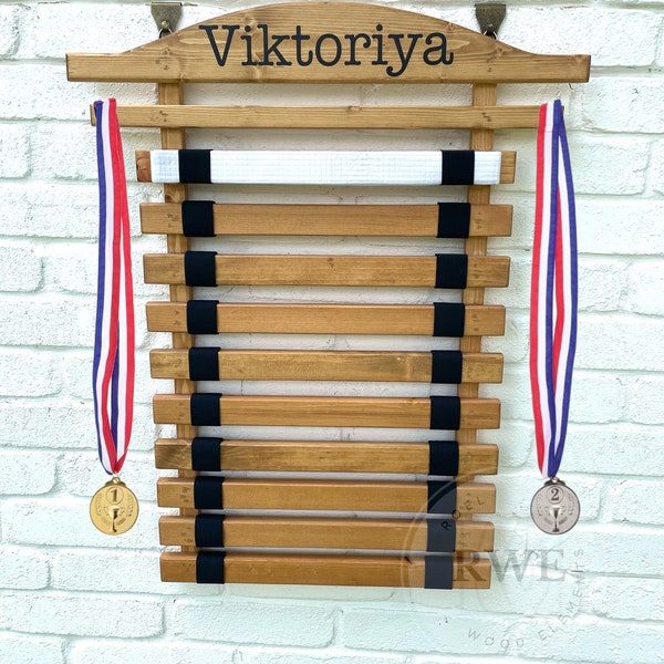 Martial Arts Belt and Medal Etsy