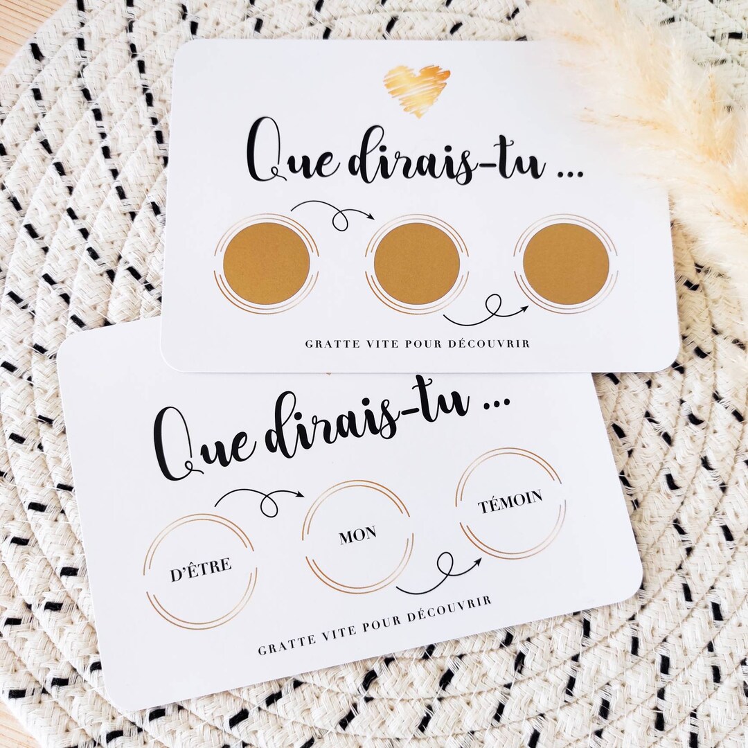 Carte à gratter veuxtu être mon témoin Etsy France Carte à gratter veuxtu être mon témoin Etsy France