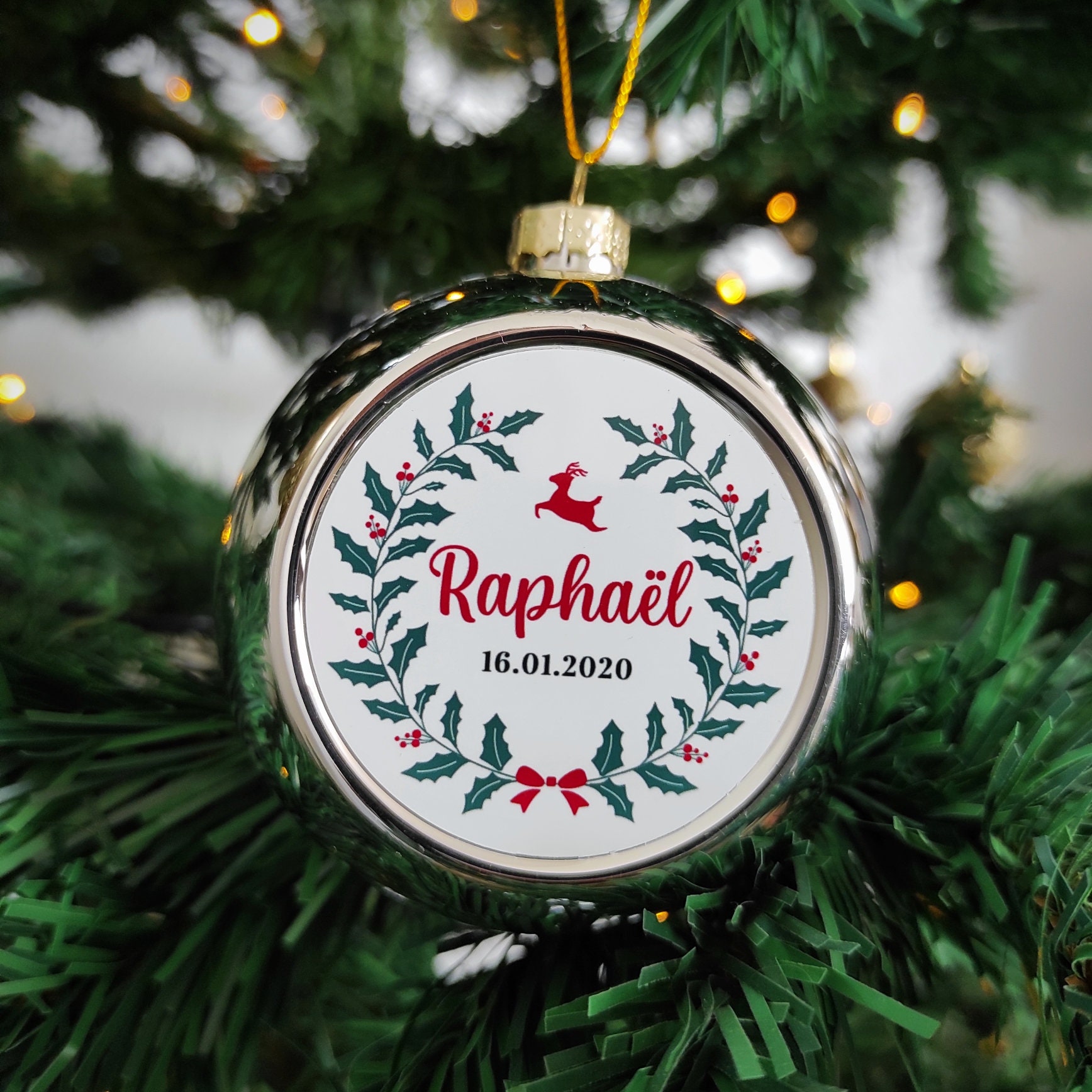 Boule de Noël Personnalisable - Mon Premier Noël