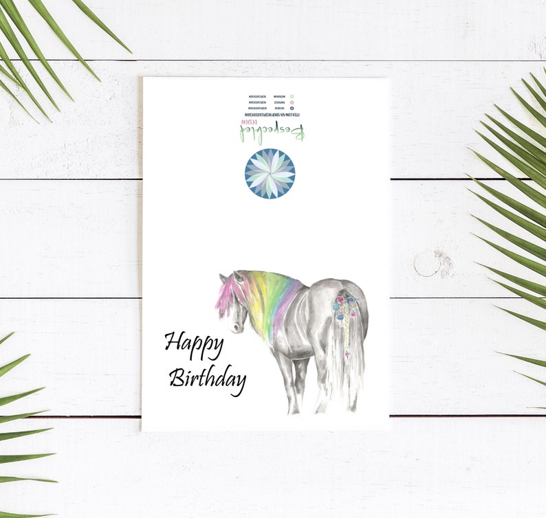 Horse Birthday Card Card for Horse Lover 16th Birthday Card | Etsy
