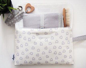 purse organizer Feather diaper and wipe clutch