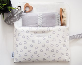 purse organizer Feather diaper and wipe clutch