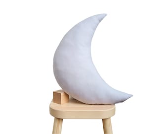 Light Gray Moon pillow, Moon Shaped Pillow, Moon cushion, Moon Nursery Throw Pillows,Moon nursery decor, kids pillows, kids room decor