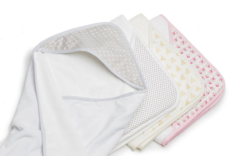 Pink Floral Baby Towel Bath Hooded Towels Baby Wrap Newborn Etsy