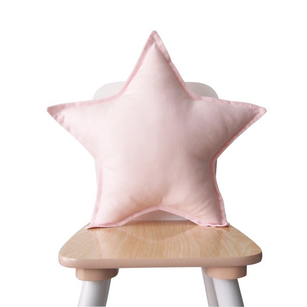 Light Pink Star Pillow, Star cushion, Star Shaped Pillow, Baby Pillow, Star Nursery Decor, Kids Pillows, Kids Room Decor, Baby Girl Nursery