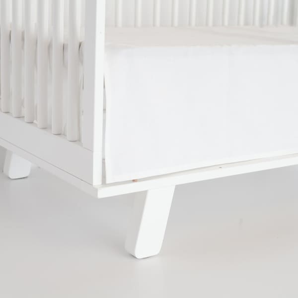 White Crib Skirt Etsy