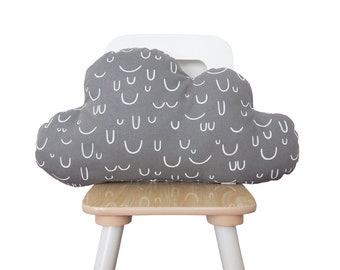 Gray Cloud pillow, Cloud cushion, Pillow Cloud, Baby Pillow, kids pillow, Gray Nursery decor,Children's pillow,Kids Room Decor,Baby Gift