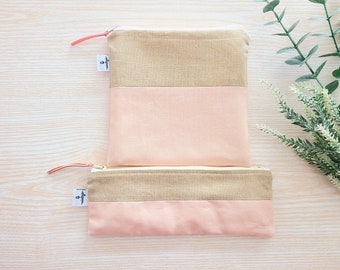 Reusable Snack Sandwich Bag, Reusable Zipper Bag Pouch, Lunch bags, Reusable Straw Bag, Cutlery Toothbrush Pouch, Pencil Case, Cosmetic Bag