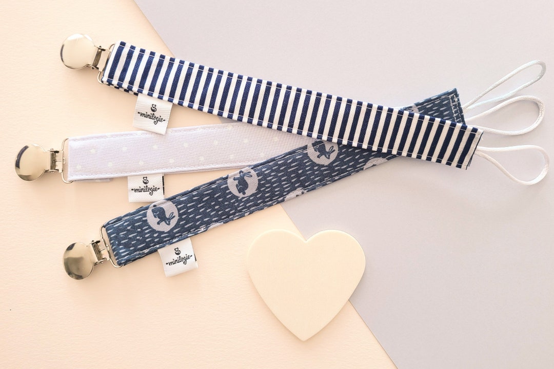 Pacifier Clip Pack of 3 Pacifier holder set Pacifier Keeper Etsy.de