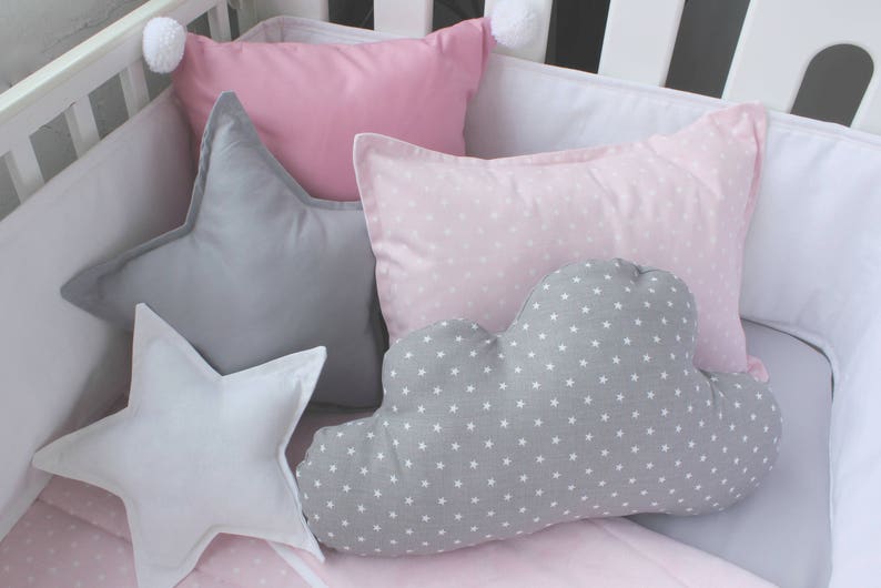 Gray Star Pillow Star Cushion Star Shaped Pillow Baby Etsy