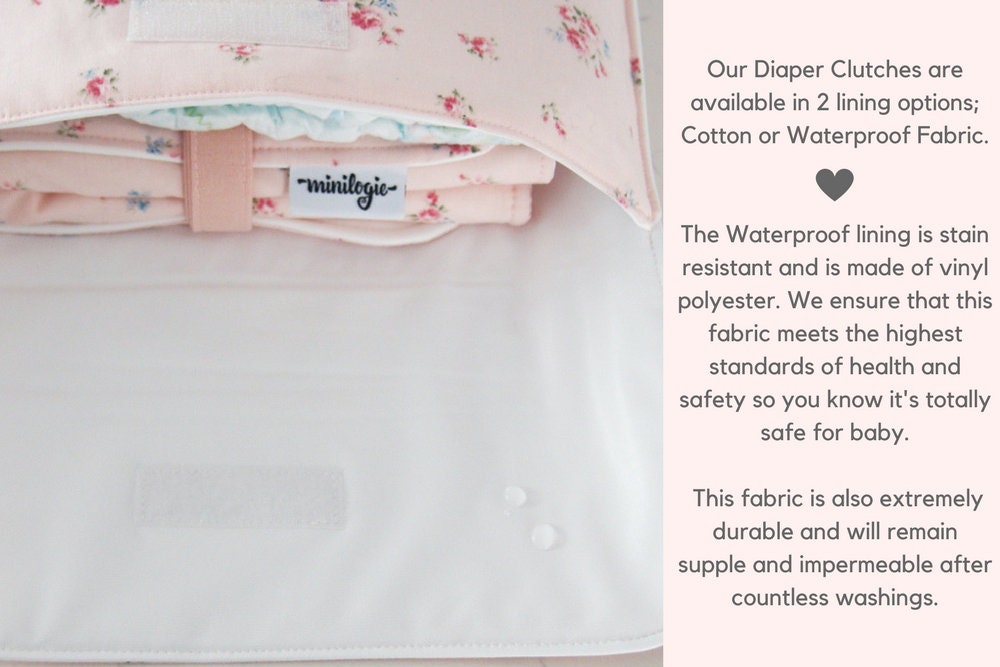 Pink Blush Diaper Clutch Diaper Bag Organizer Pouches Diaper 