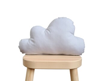 Oreiller nuage gris clair, coussin nuage, décoration de chambre d'enfant nuage gris, coussins pour enfants, coussin pour enfants, coussins pour chambre d'enfant, coussin déco pour chambre d'enfant