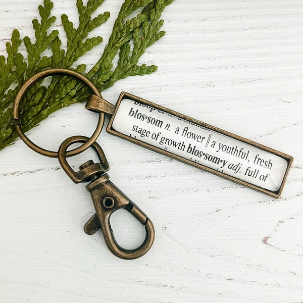 Dictionary Keychain Etsy