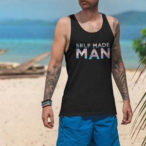 Self Made Man Trans Flag Transgender Transition Gift FTM Unisex Tank Top