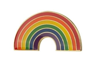 Subtle Pride Rainbow Flag Enamel Pin  | LGBT Pride Pin | Pride Gifts