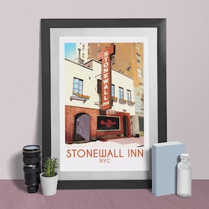 Vintage Stonewall Inn NYC: LGBTQ+ History Poster (Series 1 of 3) | Instant Download Wall Art