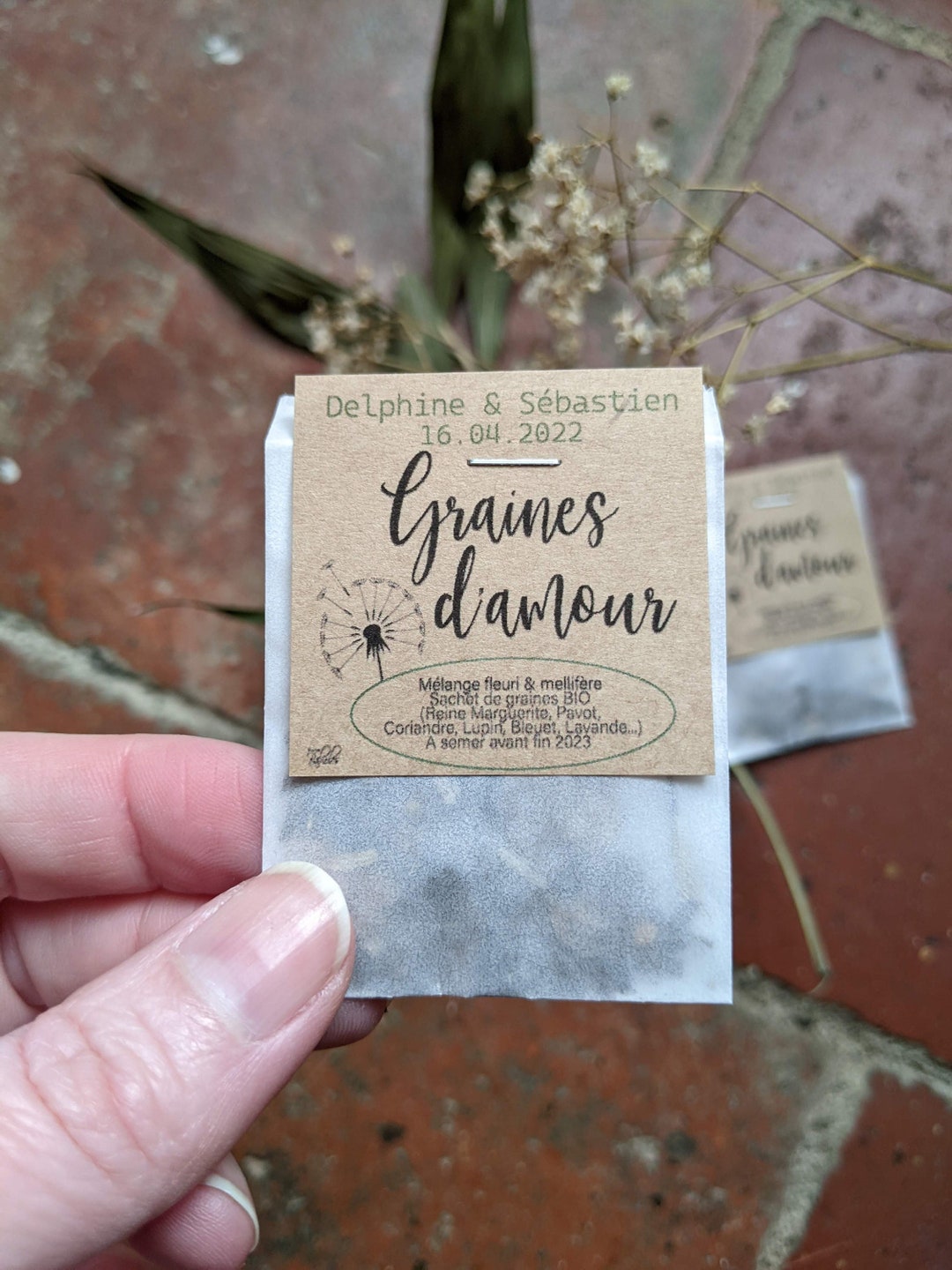 Sachets De Graines | Mariage, Baptu00eame, Anniversaire, Nou00ebl