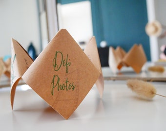 Jeu Cocotte en papier, Challenge ou Défi photo mariage, Jeu mariage